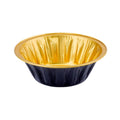 600-PACK OF 18 oz. Jumbo Disposable Aluminum Pot Pie Pan - Black and Gold