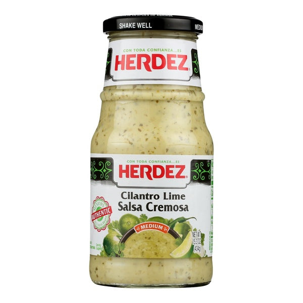6-PACK OF Salsa Cilantro Lime Cream Herdez 15.3 oz