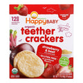 6-PACK OF Snack Puff Organic Strawberry Beet Happy Baby 1.69 oz