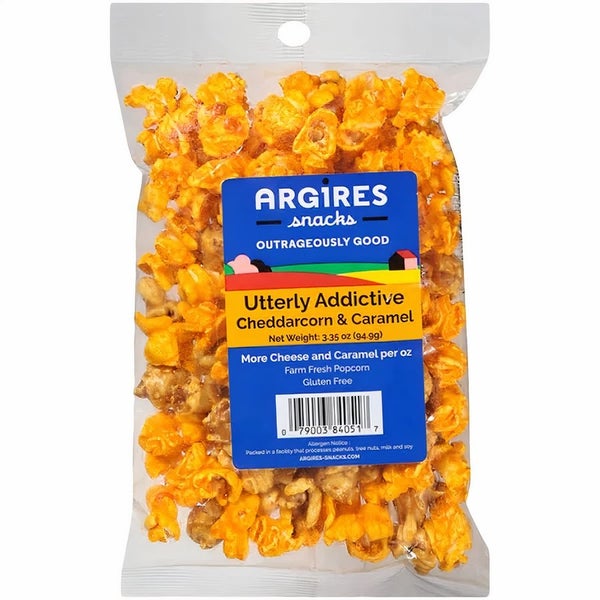 15-PACK OF Popcorn Caramel Cheddarcorn Mix Utterly Addictive Sm Argires Snacks