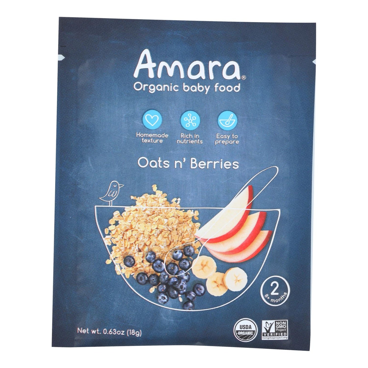 5-PACK OF FOOD BABY OATS N' BERRIES