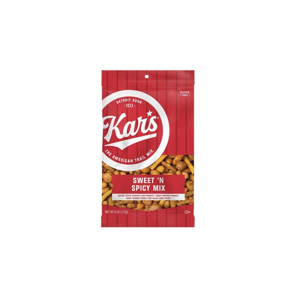 12-PACK OF SNACK MIX SWEET N SPICY