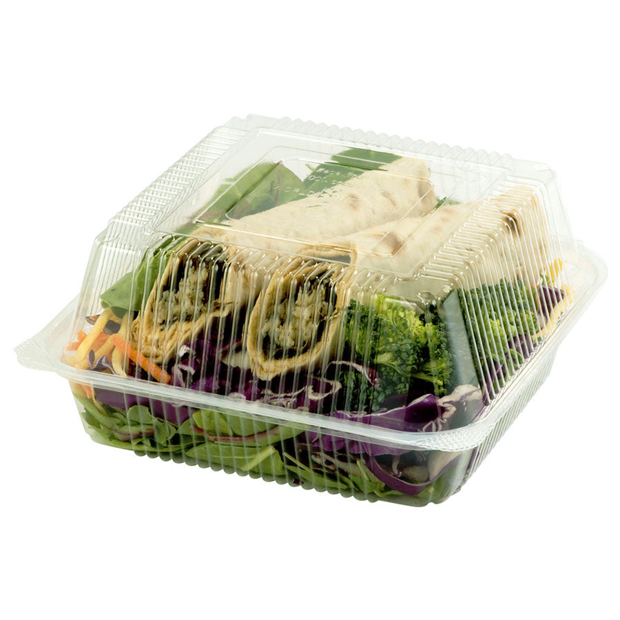 250-PACK OF CONTAINER TOGO World Centric 7x7x3" Compostable PLA Clamshell Containers | 250 count