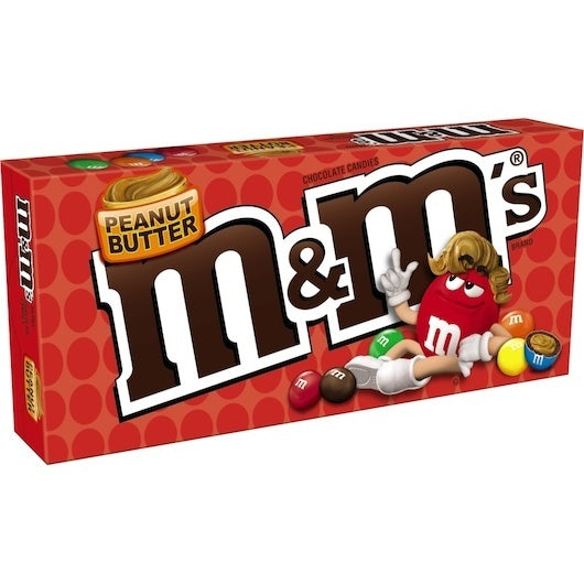 12-PACK OF Peanut Butter Movie Box M&M, 12 - 3 Oz