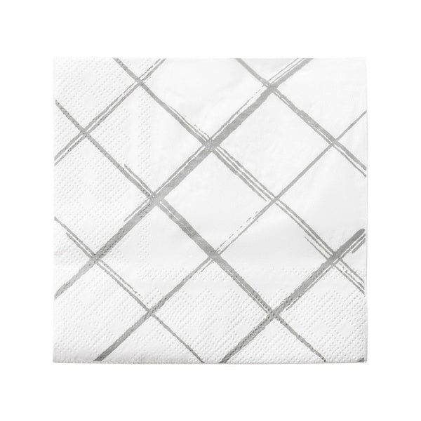 24-PACK OF Napkin Cocktail w/ Diamond Design