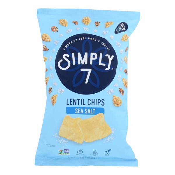 12-PACK OF Chip Lentil Sea Salt Simply 7 (Kale Chips) 4 oz