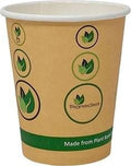 50-PACK OF CUP HOT BIOGREENCHOICE 8OZ COMPOSTABLE PAPER HOT CUP WITH PLA LINING