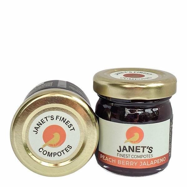 20-PACK OF Compote Peach Berry Jalapeno, Janet's Finest