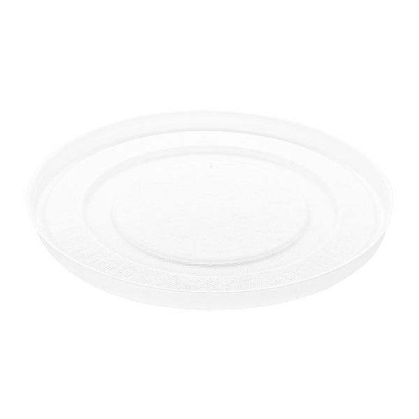 600-PACK OF Lid Togo Karat Earth 142mm Compostable Fiber Paper Flat lid for 24-32 oz Paper Food Container - 600 pcs