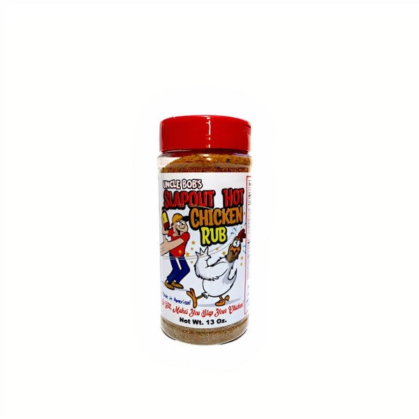 12-PACK OF Seasoning Rub Slap Out Hot Chicken, Uncle Bob's Sauces and Rubs