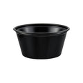 2500-PACK OF Dart Solo 2 oz. Black Plastic Portion Container