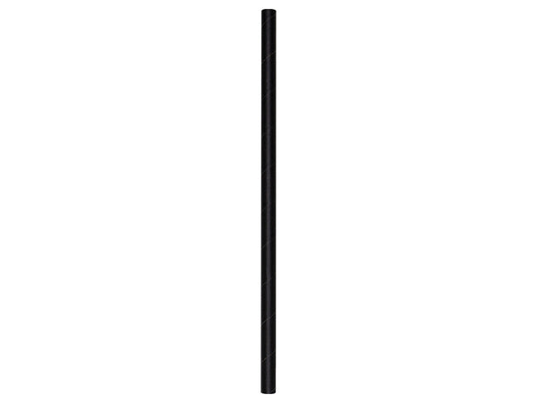 8-PACK OF STRAW PAPER BLK GANT UNWP 7.75