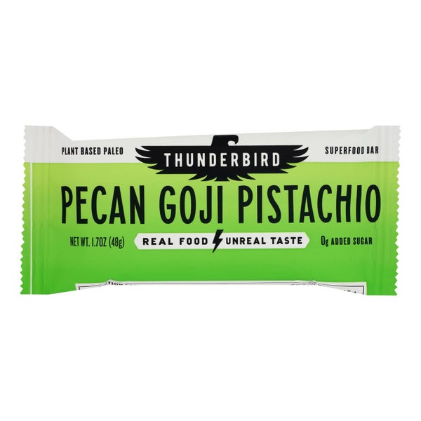 12-PACK OF Bar Portable Pecan Goji Pistachio Thunderbird 1.7 oz