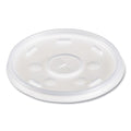 1000-PACK OF Lid Plastic Dart 12SL Slip-Thru Plastic Lids for 12oz Foam Cups - White - 1000 Count for Hot and Cold Food
