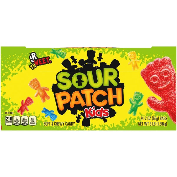 12-PACK OF CANDY SOUR PATCH KIDS 2OZ