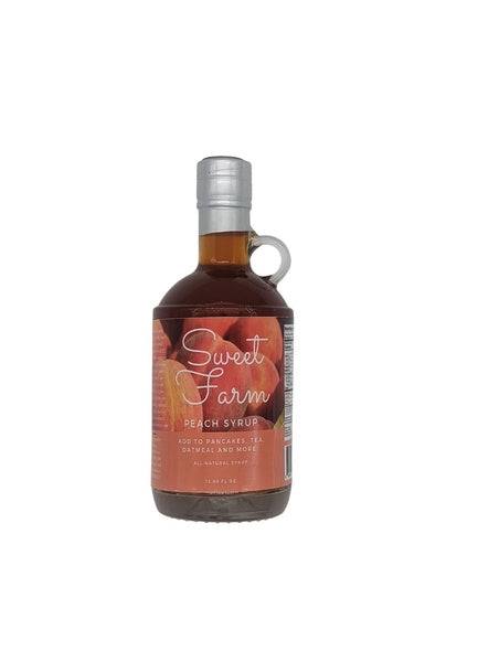 12-PACK OF Syrup Peach, Sweet Farm Syrups