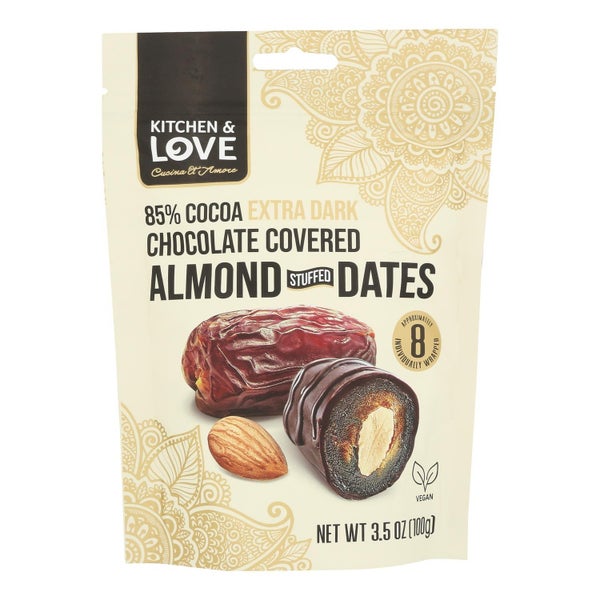 8-PACK OF NUT ALMOND CHOCOALTE COVERED ALMOND AND DATES