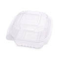 240-PACK OF Container Cmpstbl Eco-Products Compostable Clamshell Food Containers - 6x6x3 Inches - Clear - 240 Count