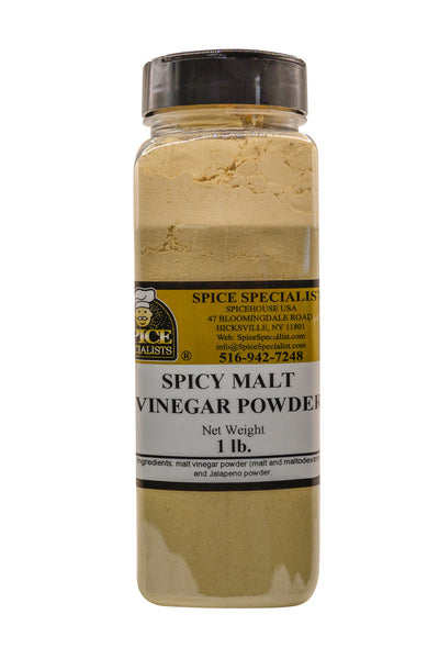 12-PACK OF Spicy Malt Vinegar Seasoning - 12 Pack of 1 lb. Containers