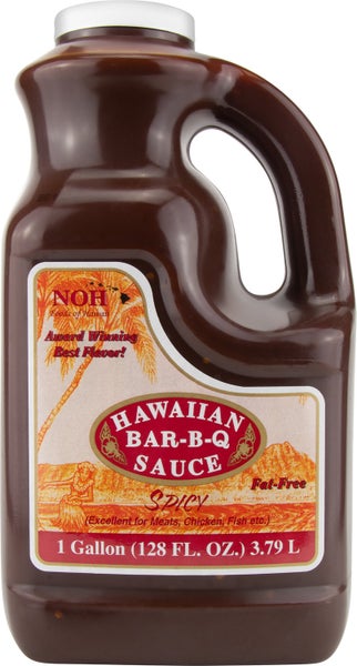 4-PACK OF Sauce Barbecue Spicy Hawaiian, NOH Foods