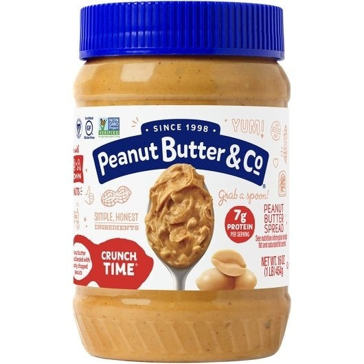 6-PACK OF All Natural Smooth Crunch Time Peanut Butter Peanut Butter & Co, 6 - 16 Oz