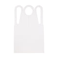 100-PACK OF Medium Duty Embossed White Poly Apron Neatgards, 1 - 100 - 100 EA