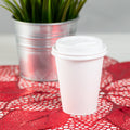 1000-PACK OF Cup Paper Karat 1,000 ct 8 oz Paper Coffee Cup Lids | 80 mm | PP | White