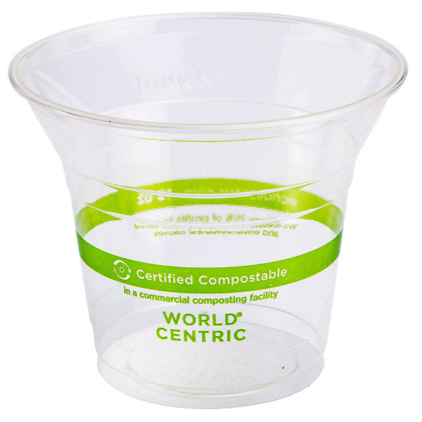 1000-PACK OF Cup Cold 10 oz World Centric Compostable PLA Cold Cups | 1000 count
