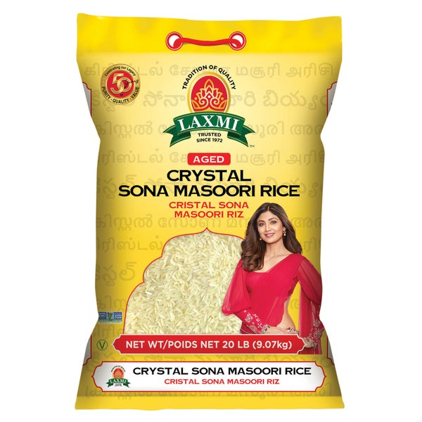 2-PACK OF RICE ASIAN LAXMI CRYSTAL SONA MASOORI RICE
