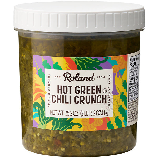 4-PACK OF SAUCE CHILI GREEN HOT CRUNCH