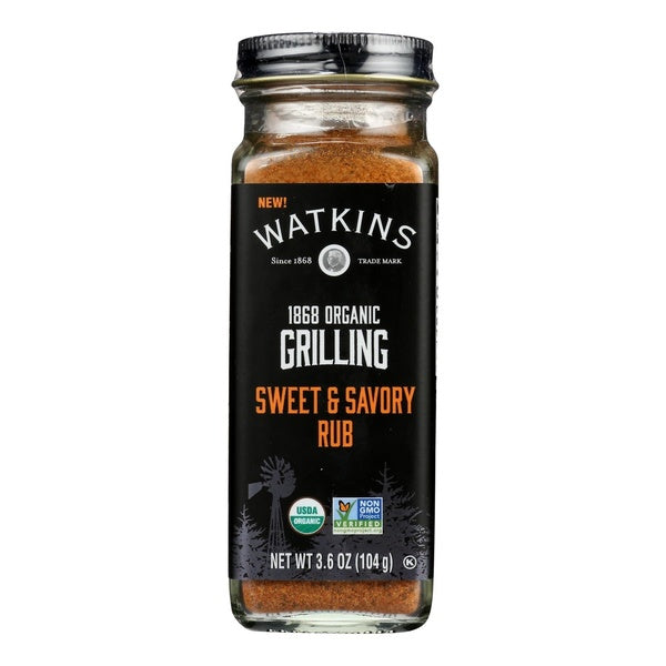 12-PACK OF Seasoning Rub 1868 Organic Grilling Sweet and Savory 3.6 oz 12 Pack