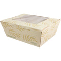 200-PACK OF CONTAINER TOGO World Centric Compostable NoTree Paper #8 To Go Boxes 46 oz w/ PLA Window | 200 count