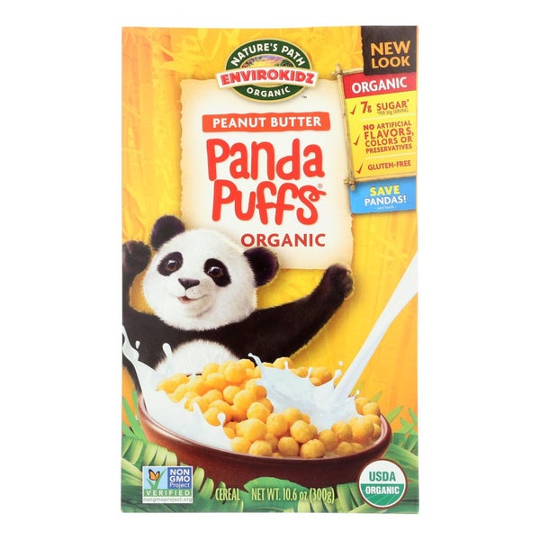 12-PACK OF CEREAL SWEET PEANUTBUTTER PANDA PUFFS