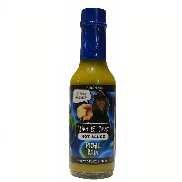 12-PACK OF Sauce Pepper Jalapeno Hot Pickle Rain, Jim E Jive Hot Sauce