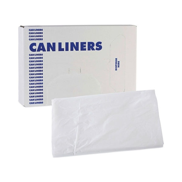 200-PACK OF Liner Trash Boardwalk Z8648VNK 43 in. x 48 in. High Density Industrial Can Liners - 56 Gallon Capacity - Natural Color (200 Count)