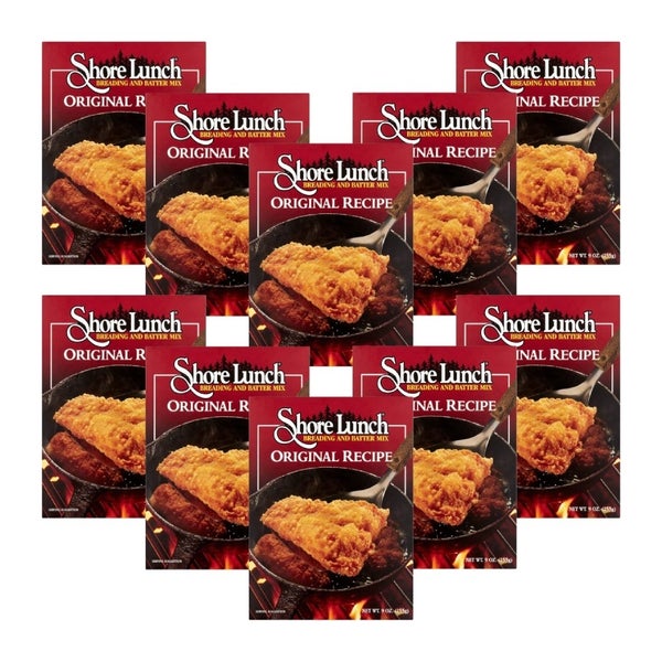 10-PACK OF Breading Mix Original Shore Lunch 9 oz
