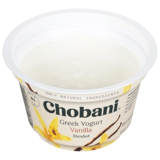 12-PACK OF Vanilla Non Fat Greek Yogurt Chobani, 12 - 5.3 OZ