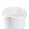 600-PACK OF Lid Togo Karat 600 ct 32 oz Strawless Sipper Lids | PET | 104.5 mm | Clear | With Flip Cap