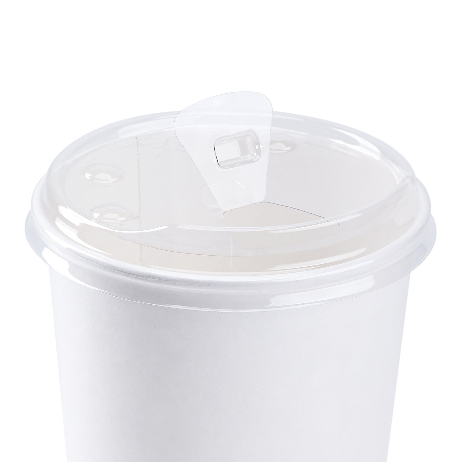 600-PACK OF Lid Togo Karat 600 ct 32 oz Strawless Sipper Lids | PET | 104.5 mm | Clear | With Flip Cap