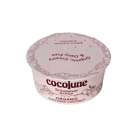 12-PACK OF Organic Strawberry & Rhubarb Cultured Coconut Other, 12 - 4 Oz