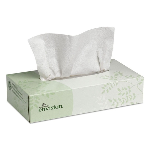 30-PACK OF Georgia Pacific Professional 47410 2-Ply Facial Tissues - Soft, Strong, and Absorbent - White (100 Sheets per Box, 30 Boxes per Carton)