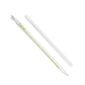 1600-PACK OF Straw Wrapped Karat Earth 9" Diagonal Cut Colossal Paper Straw Paper Wrapped, White - 1,600 pcs
