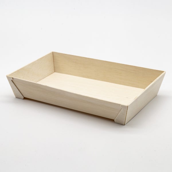 10-PACK OF Container Disp Wooden Rectangular Base 8.58x5.59x1.57 in