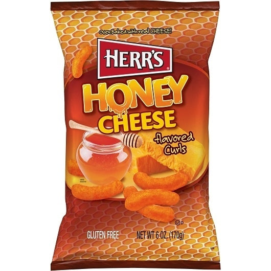 12-PACK OF Honey Cheese Curls Herr's, 12 - 6 OZ