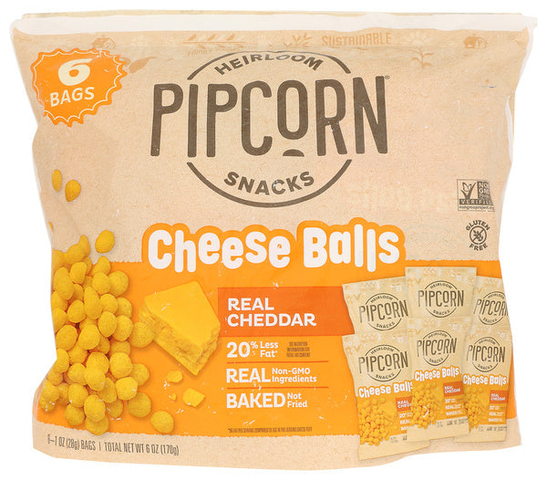 6-PACK OF Cheese Ball Pipcorn 6 oz
