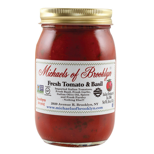 6-PACK OF Sauce Tomato Basil Michaels Of Bro 16 oz