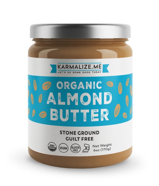 6-PACK OF Organic Almond Butter, Karmalize