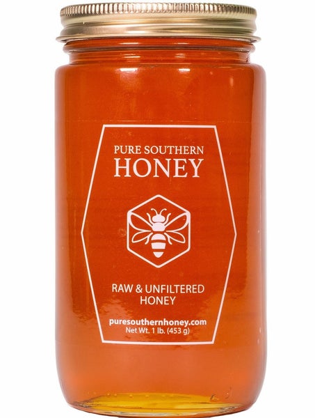12-PACK OF Honey Raw & Unfiltered, Pure Southern Honey