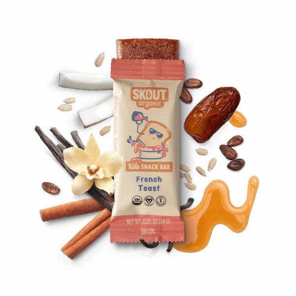 6-PACK OF Snack Bar, French Toast Kids, Skout Organic