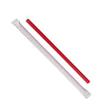 7500-PACK OF Straw Wrapped Karat 7,500 ct Giant Straws | Individually Wrapped | Red (0.31" x 7.75")